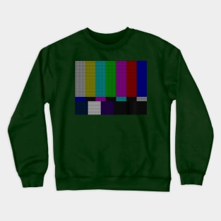 TV Color Bars Crewneck Sweatshirt